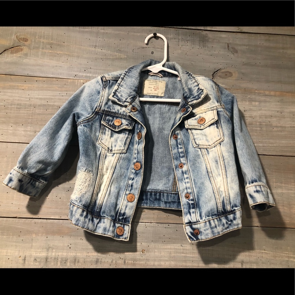 Zara Baby  Acid Wash Denim Jacket
